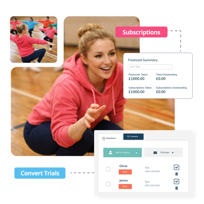 Dance teacher in a dance school with benefits of ClassForKids dance school management software