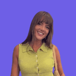 Picture of Charlotte from International Dance Supplies on a violet background